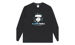 AAPE AAPENOW Long Sleeve Sweatshirt "Black" JXBJB6DZK