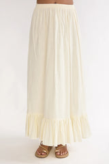 Alera Frill Hem Maxi Skirt Vanilla