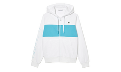 Colorblock Zip-Up Hoodie "White / Blue" SH1416 RI6