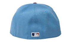 59FIFTY MLB NY YANKEES FITTED HAT "ERIC EMANUEL - Sky Blue/ Wine" EE424