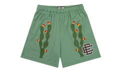 EE Basic Shorts "Cactus Jade Sheen / Brown" EE197