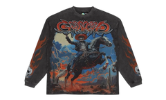 Western Long-sleeve Sweatshirt "Grey Wash" GS060