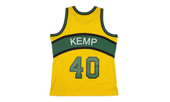NBA Shawn Kemp Reload Swingman Jersey "1994 Seattle Supersonics - Yellow" SMJYCP19285 SSUYELL94SKE