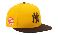 59FIFTY MLB NY YANKEES FITTED HAT "ERIC EMANUEL - Yellow/ Brown" EE426