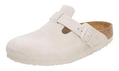 Boston Soft Footbed Suede Leather "Antique White" 10276671