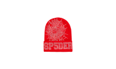 Rhinestone Web Beanie "Red" SP5der49