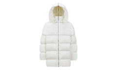 Rick Owens Woven Hooded Cyclopic Coat "Milk" MON39