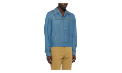 Crystal Pleated Cadet Jacket "Retro Indigo" AMDNJT1004 RETR