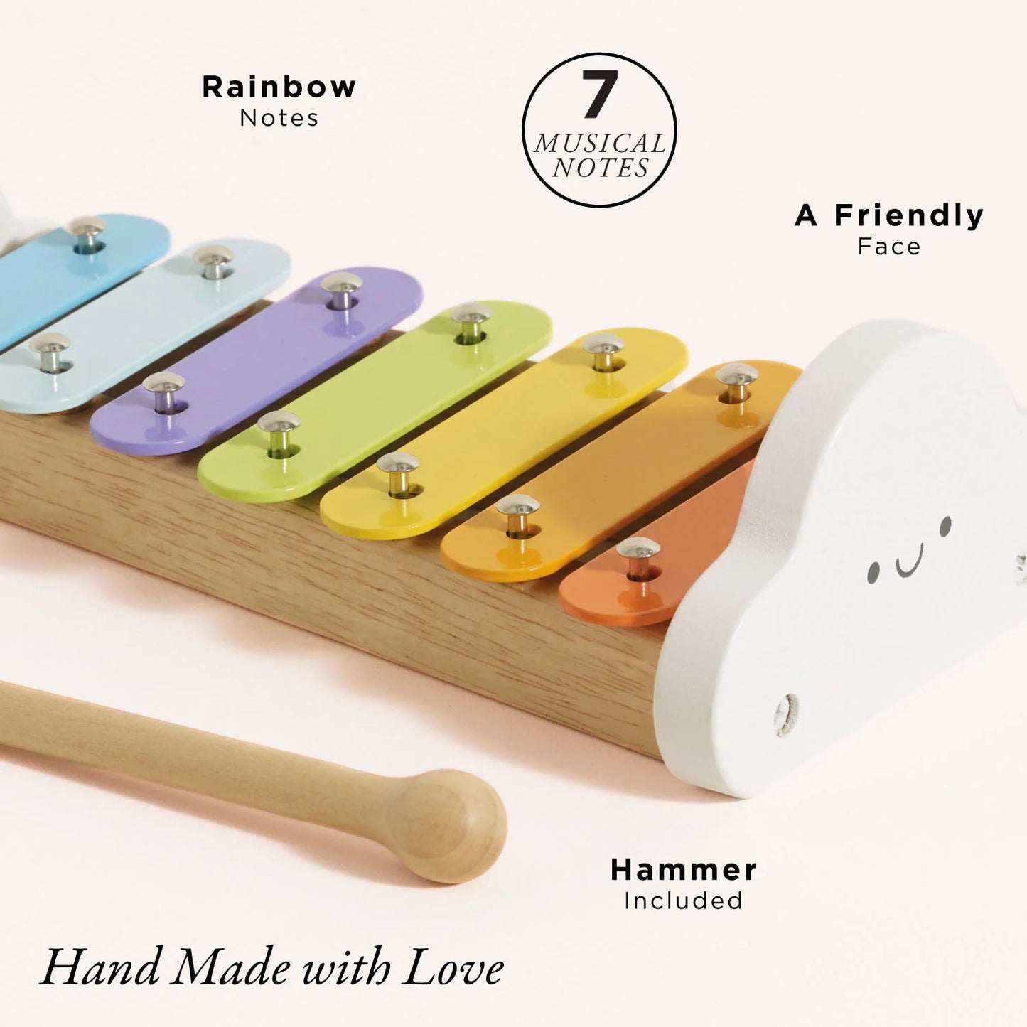 Rainbow Wooden Xylophone
