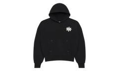 Distressed Script Hoodie "Black" LST 21 22712 BLK