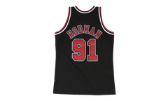 NBA Dennis Rodman Swingman Alternate Jersey "1997 Chicago Bulls - Black" SMJYGS18152 CBUBLCK97DRD