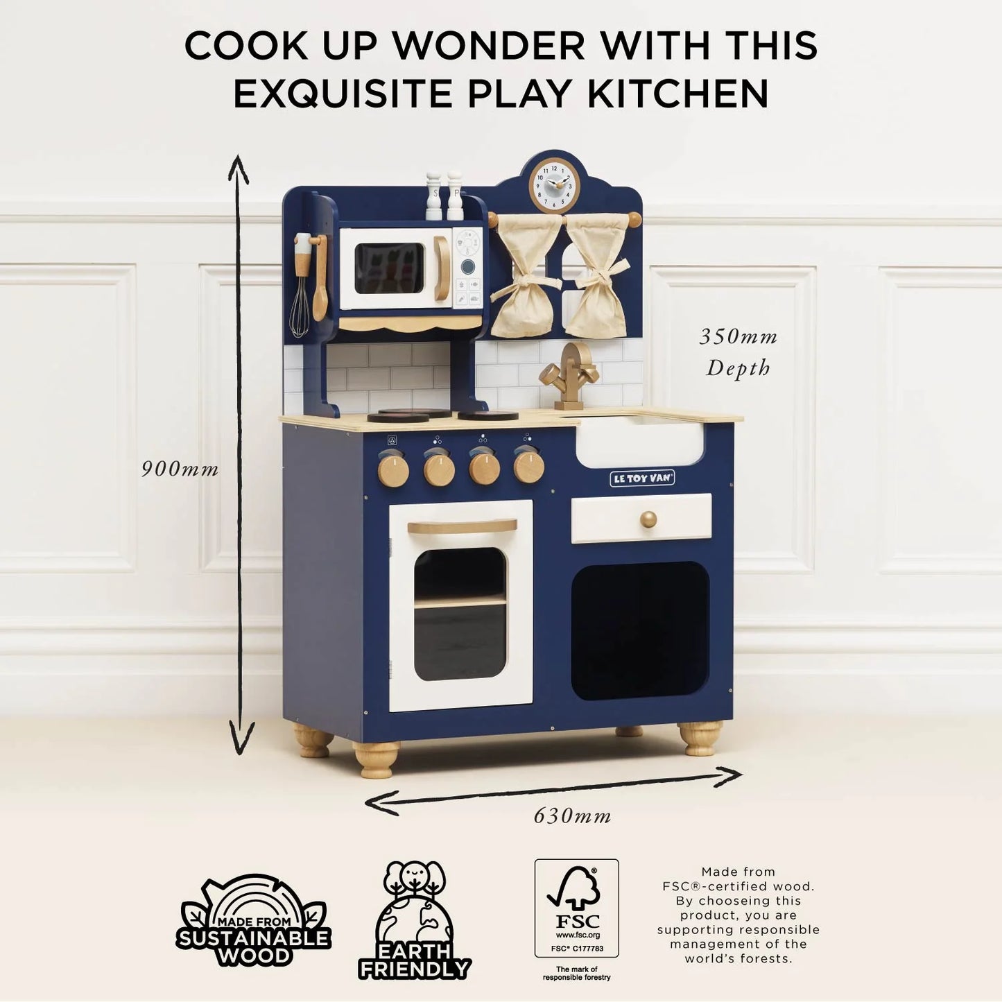 Oxford Wooden Play Kitchen