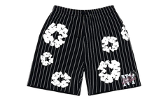 Pinstripe Wreath Sweatshorts "Black" DT538