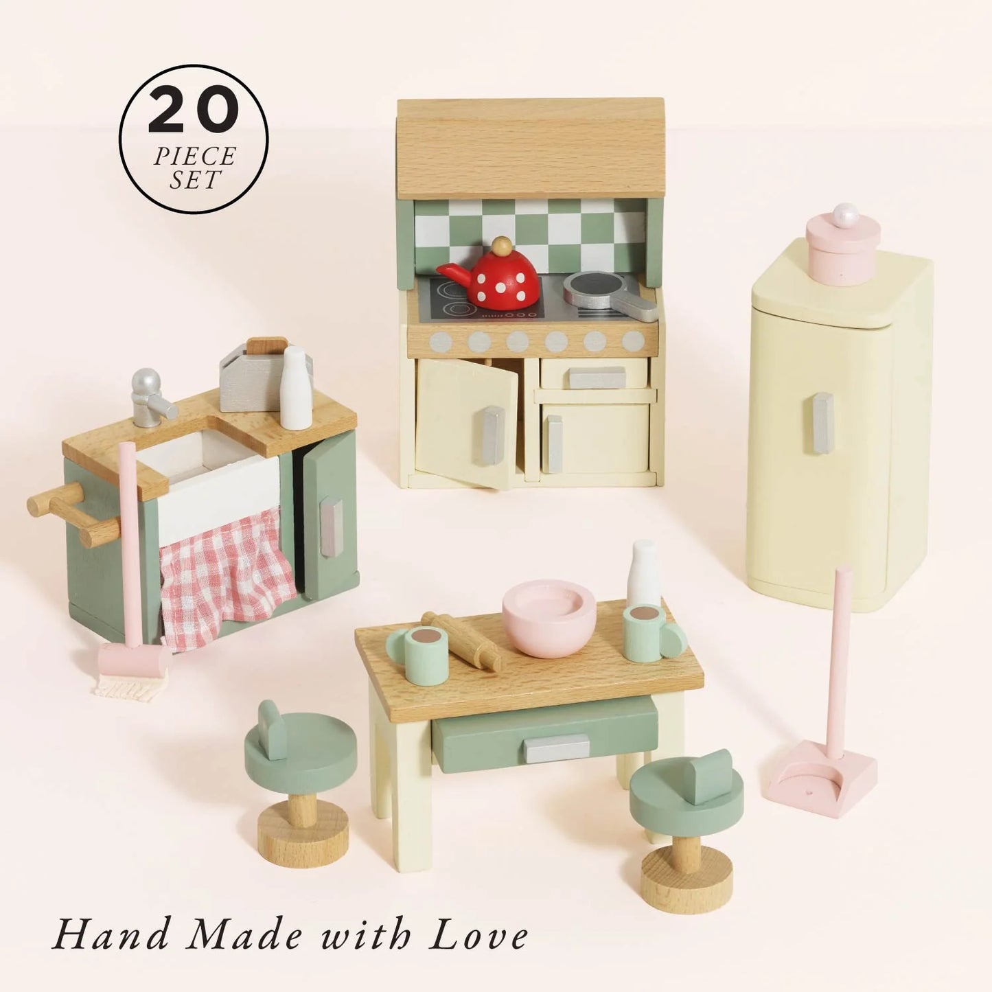 Wooden Dolls house Kitchen Furniture