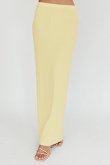 Rossana Ribbed Maxi Skirt Butter