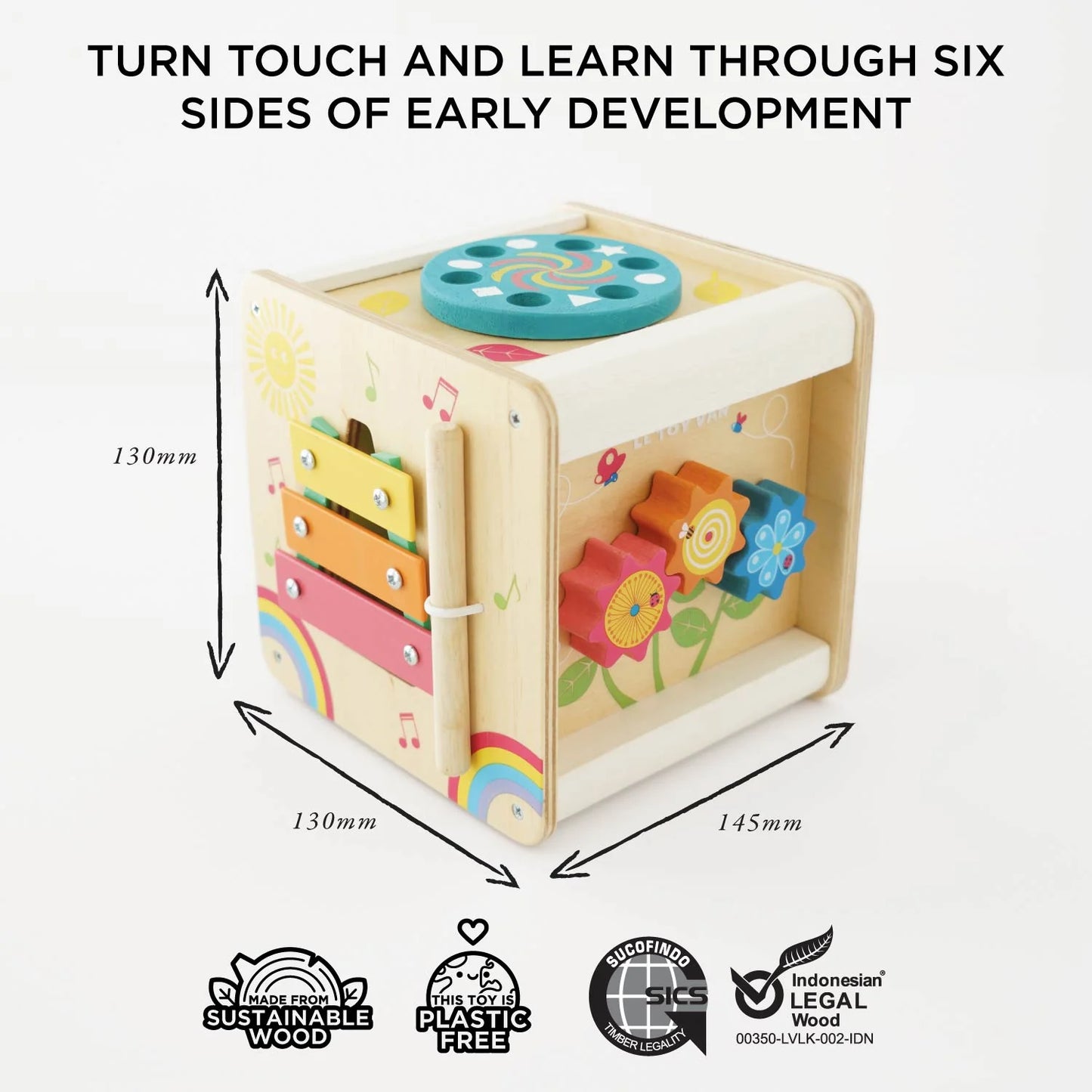 Activity Wooden Cube