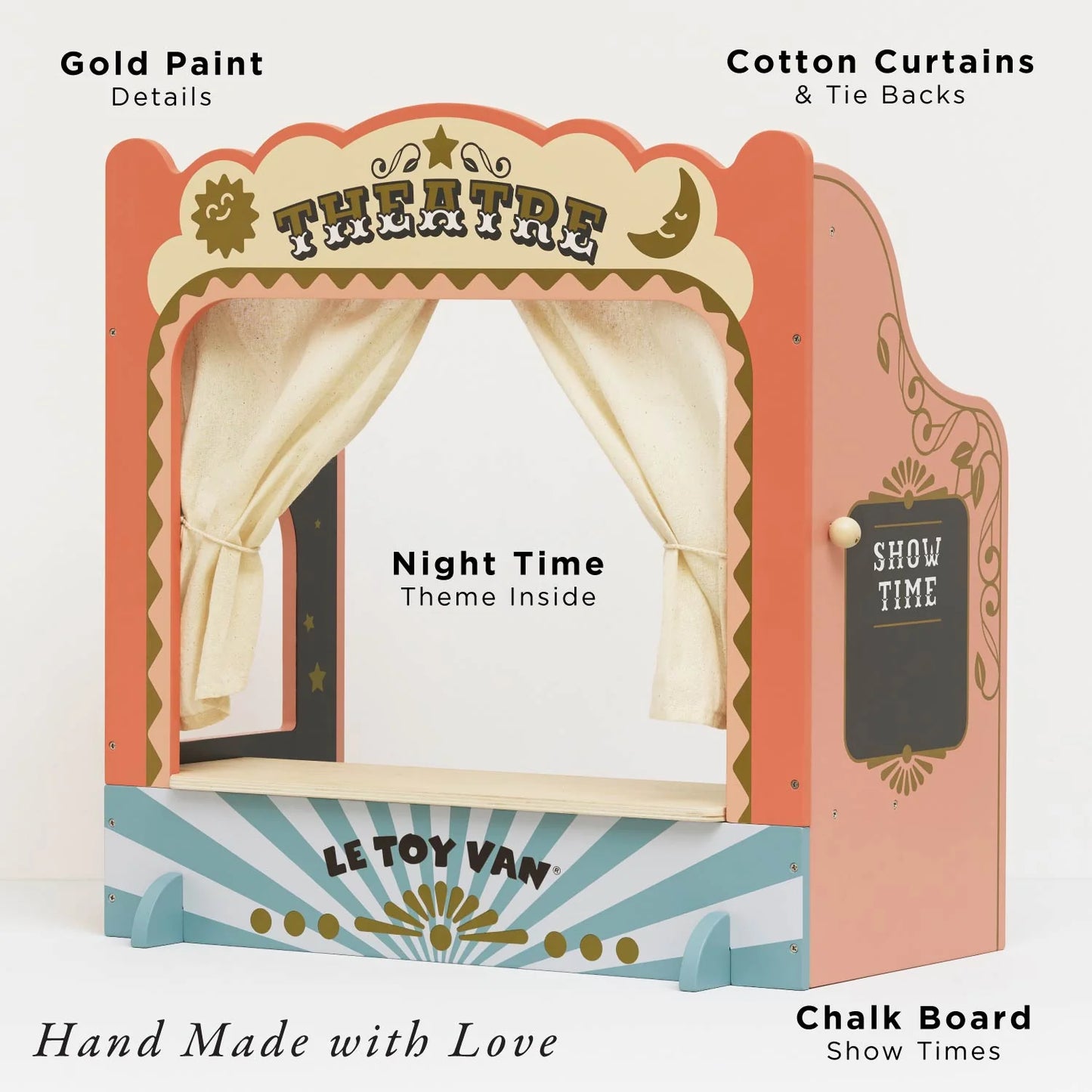 Tabletop Puppet Wooden Theatre