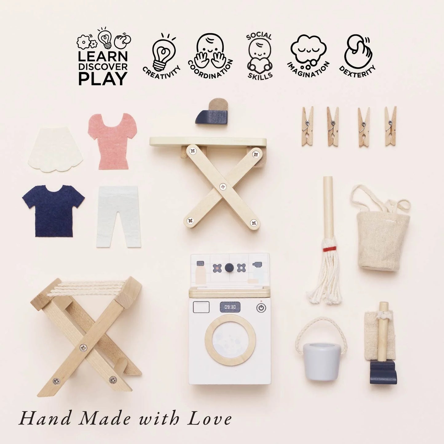 Wooden Dolls House Laundry Room