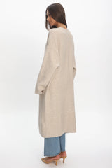 Last Light Longline Oversized Coat Oat