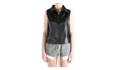 Short Sleeve Tabard in Pelle Top WMNS "Black" RP01F6116 LBY 09