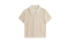 Rhea Knit Polo Top WMNS "Beige" khw030532 105
