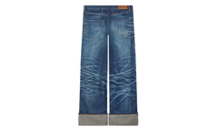 Turn Up Wide Fit Jeans "Stone Blue" FF65DP4216I7DY