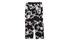 Floral Ribbon Ankle Pants "Black" HTG260126 BLK