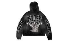Rhinestone Never Been Normal Hoodie "Black" RET007