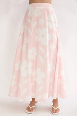 Under The Moons A-Line Maxi Skirt Floral