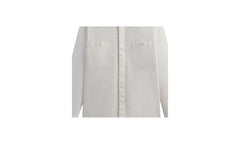 Lattice Floral Long-Sleeve Apollo Shirt "Silk" KHM032068 116