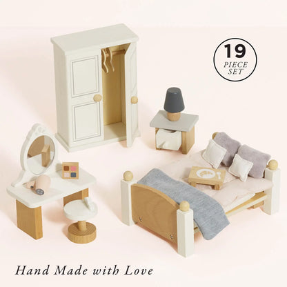Wooden Dolls house Bedroom