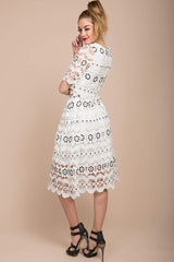 Gigi Crop Top and Skirt White