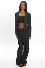LIONESS Lune Blazer Onyx Pinstripe