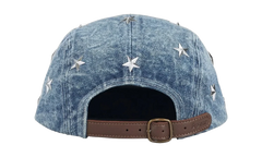 Stars Studded Denim Camp Cap "SS26 - Washed Indigo" SU27258