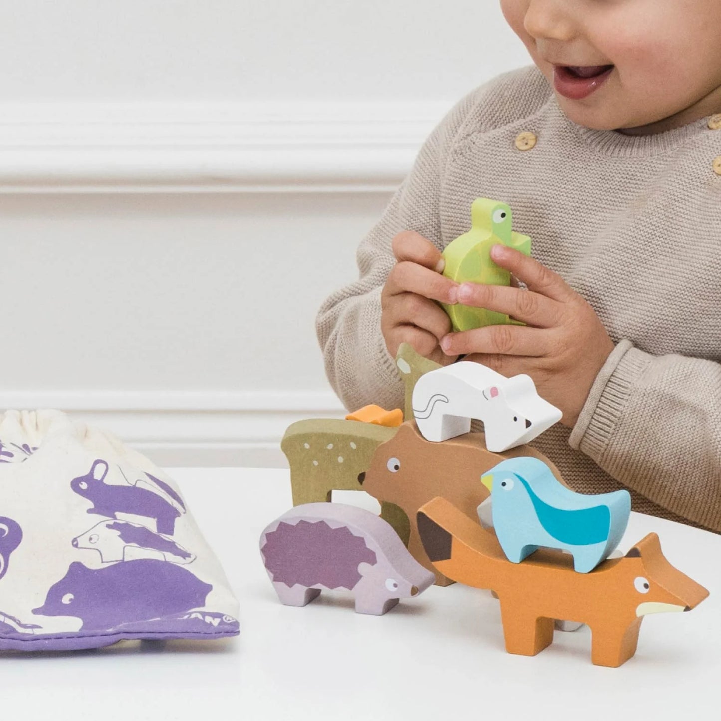 Woodland Stacking Forest Animals & Bag