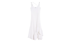 PLEATED STRAP LONG DRESS "White" RW DR0014 5904 P24 001