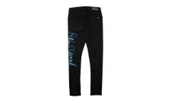 MA New York Airbrush Logo Jeans "Overdyed Black Blue White" AMDNSY1178 018