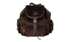 Velluto Righe Zaino Handbags WMNS "Ebano" 5BZ042 V OOM AF81 F0192