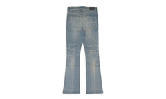 Broken Flare Skinny Jeans "Blue" PF22MDF092_CLAY_INDIGO