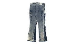 LA Flare Carpenter Pants Paint Splatter "Navy Blue Multi" GD134