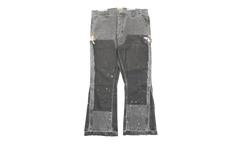 LA Carpenter Pants Flare Paint Splatter "Charcoal Multi" GD135