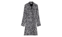 SILK FLORAL WRAP MIDI DRESS "Black" RW DR0013 5615 P23 10