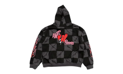 Anti Promo 99 Eyes ATL Flame Hooded Sweatshirt "Black / Grey" MB15