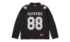 Playboy® L/S Football Top "SS26 - Black" SU27098