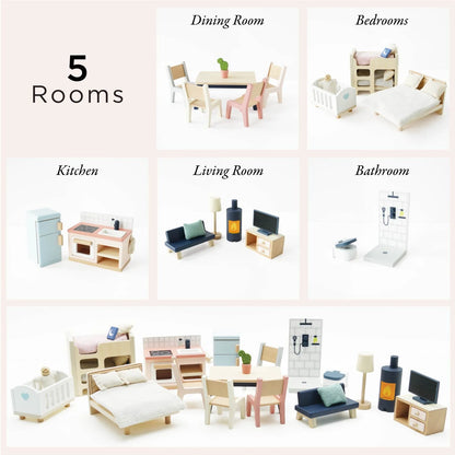 Complete Dolls house Furniture Set