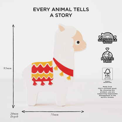 Wooden Stacking Animals & Bag