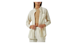 Ora Ii Seersucker Shirt "Beige" KITH42