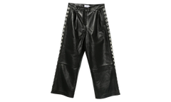 Studded Leather Trousers "Black" VAQ10P001