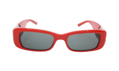 Rectangular Frame Sunglasses WMNS "Red / Silver" BB0096S 015