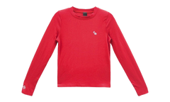 Bad Seed CH Embroidered Bad Long Sleeve T-shirt "Red" CHRM0783